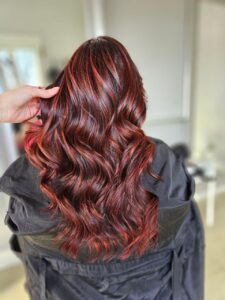 red black hair color