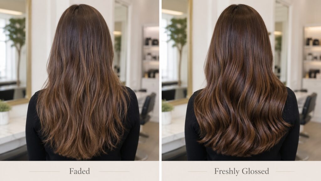 faded vs freshly glossed