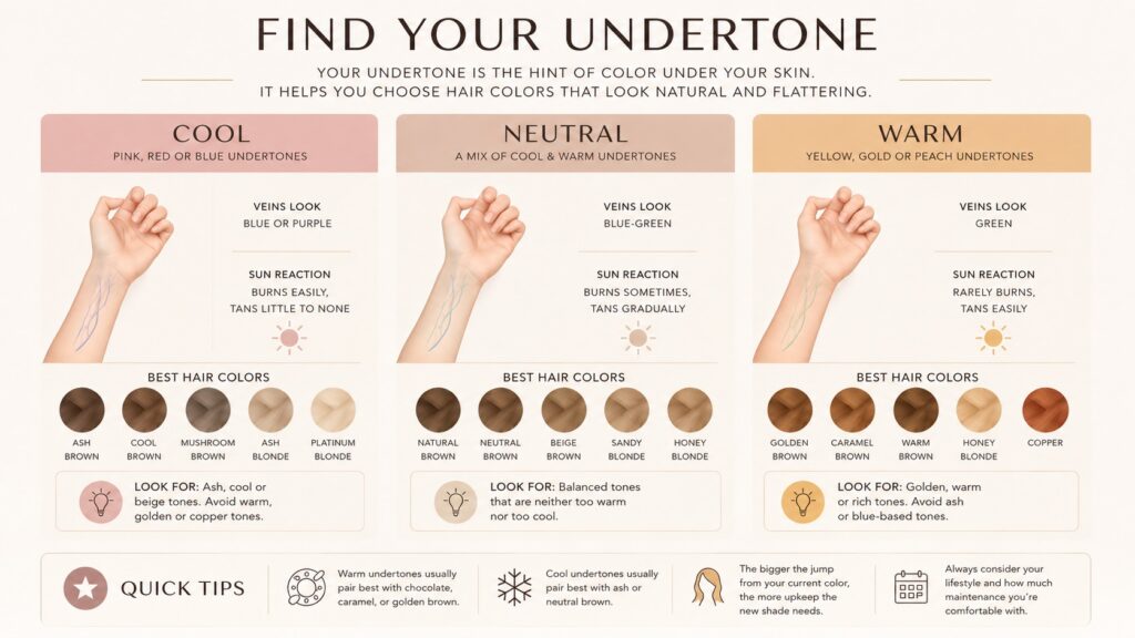 understanding undertone brown hair