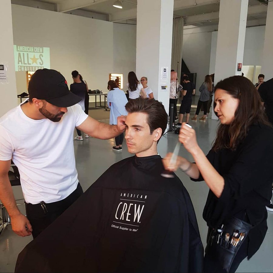 Avalon Salon stylists backstage at the American Crew All-Stars Challenge